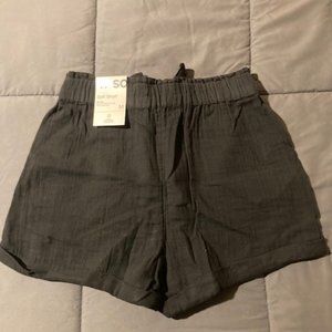 Women's Black Camp Shorts
